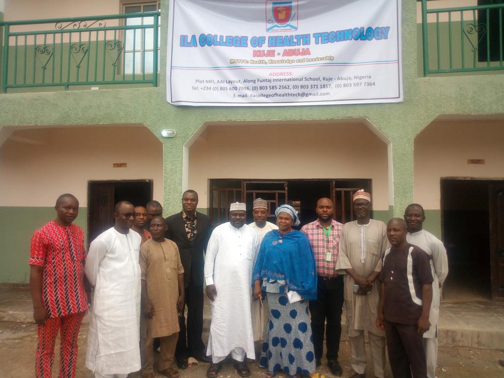 Management Committee Members and Team of Inspectors from Environmental Health Officers Registration Council of Nigeria (EHORECON) during Accreditation Visit to the College